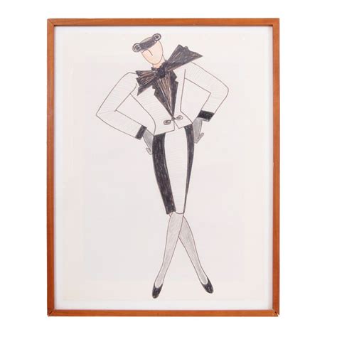 yves saint laurent drawing.